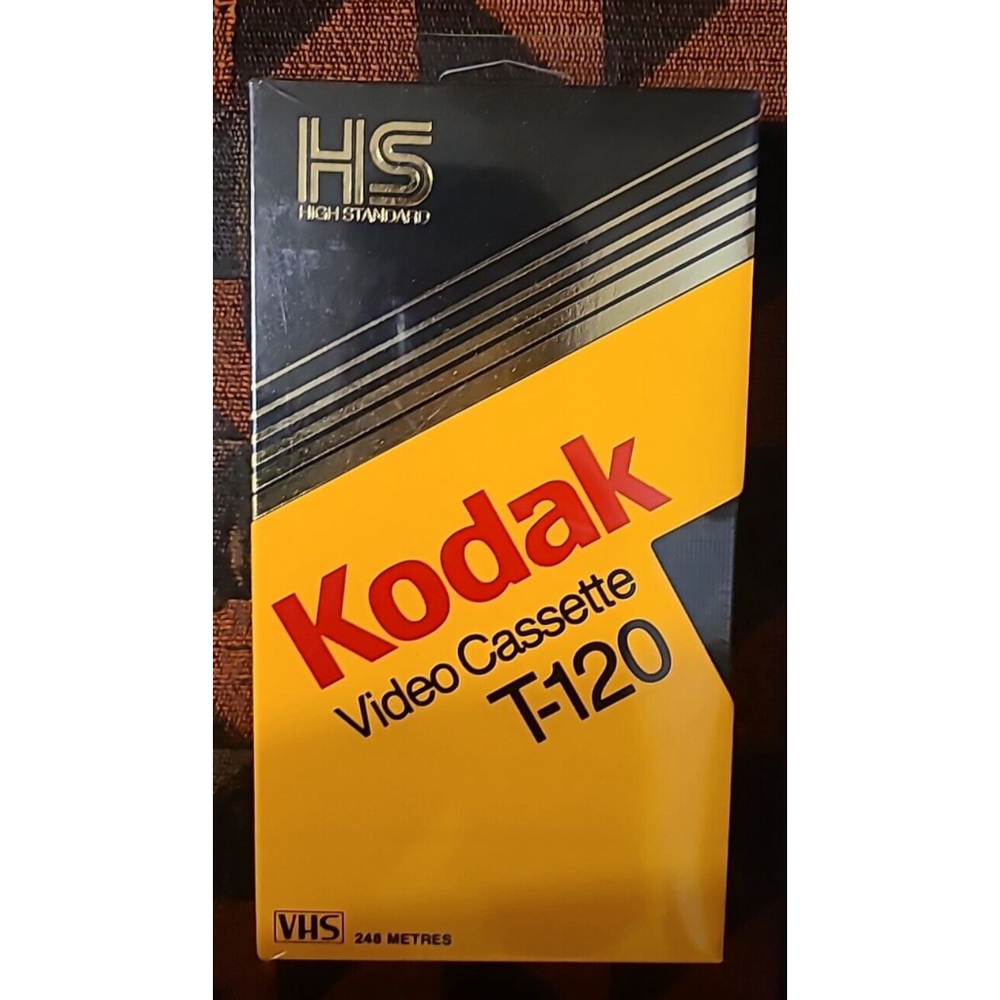 Kodak Video Cassette T-120 VHS Tape High Standard New Sealed
